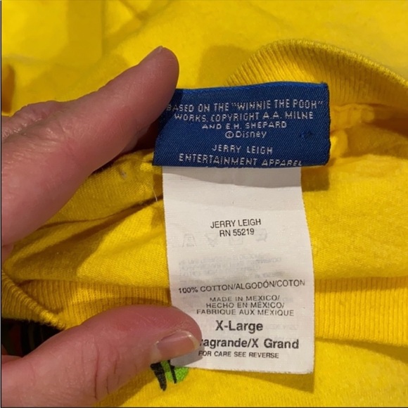 DISNEY T-Shirt Vintage 90's Tigger Yellow-XL - Picture 5 of 5